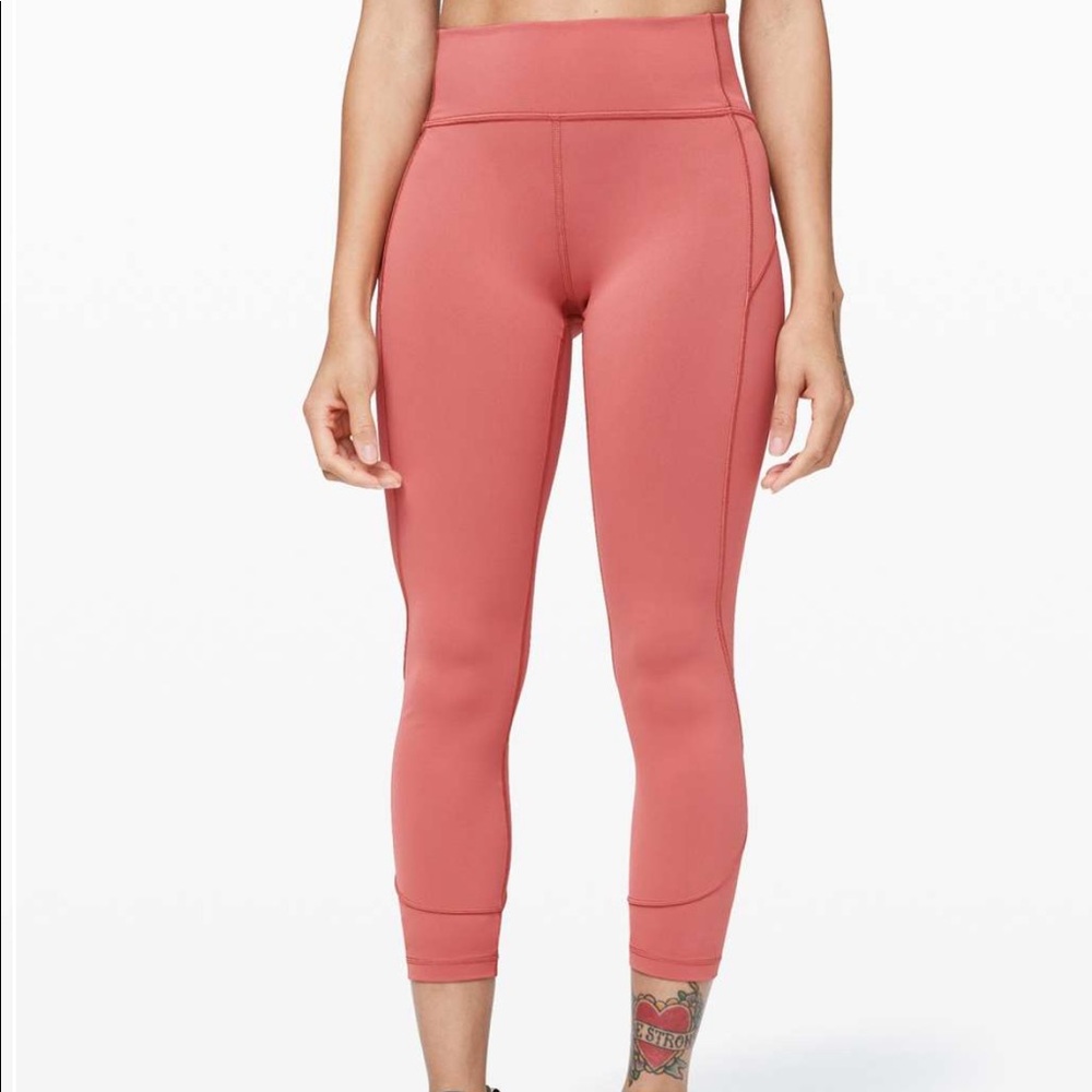 Lululemon In Movement Tight 25" In Rustic Coral - image 1
